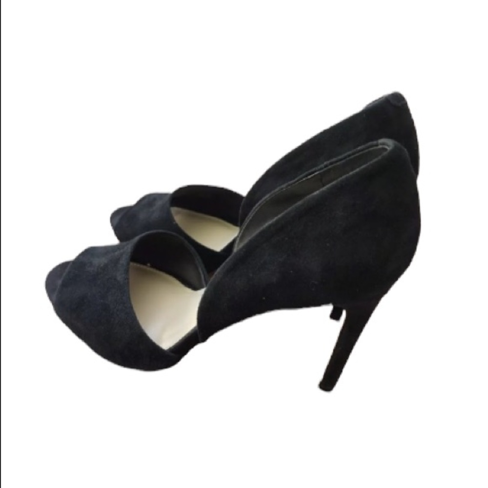 Vince Camuto Kramell Suede Peep-Toe Stiletto Heels - Picture 3 of 9